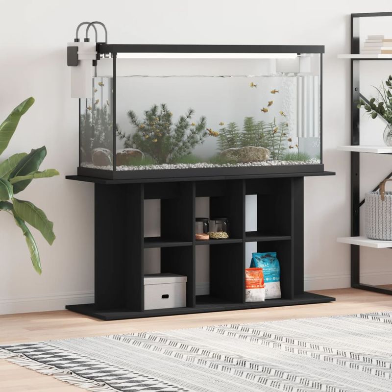 vidaXL support pour aquarium Bois d'ingénierie