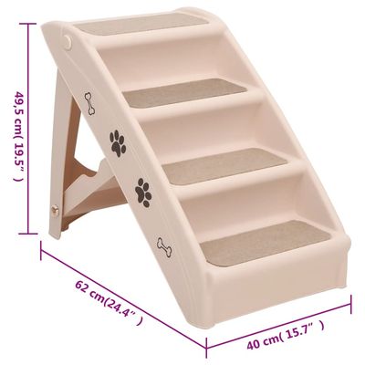 vidaXL escalier pour chien Polypropylène