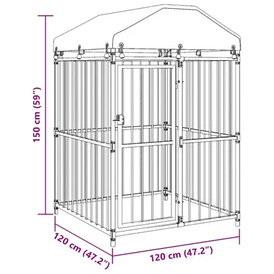vidaXL chenil Acier vidaXL chenil Acier