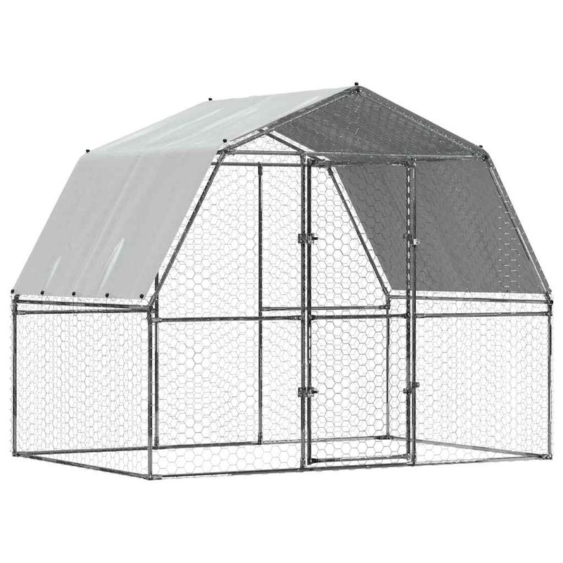 vidaXL cage à poules Acier