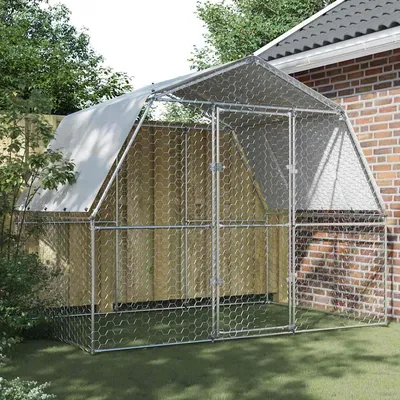 vidaXL cage à poules Acier
