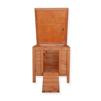 Wiltec Cabane pour Chat 420x515x430 mm en Bois d’Épicéa, Abri pour Petits A