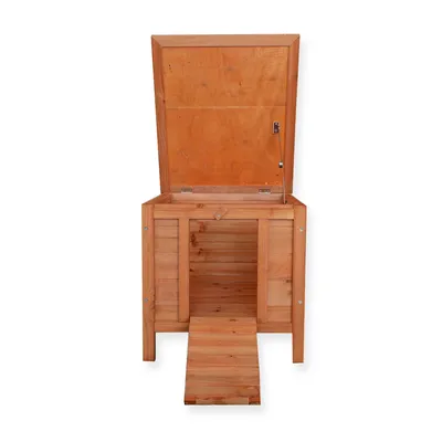 Wiltec Cabane pour Chat 420x515x430 mm en Bois d’Épicéa, Abri pour Petits A