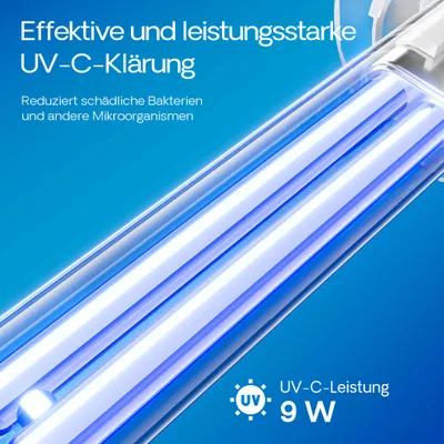 SunSun CUP-609 Filtre intérieur avec pompe 2000 l/h et clarificateur UVC 9