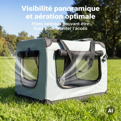 Fudajo Caisse de transport Grise - taille L / 70 x 52 x 50 cm - charge max. Fudajo Caisse de transport Grise - taille L / 70 x 52 x 50 cm - charge max.