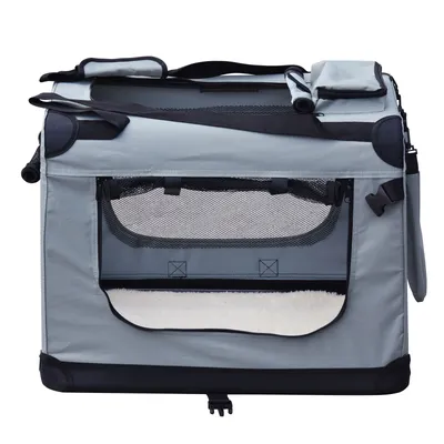 Fudajo Caisse de transport Grise - taille S / 50 x 35 x 35 cm - charge max.