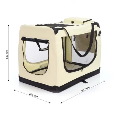 Fudajo Caisse de transport - taille XXL / 90 x 60 x 64 cm / charge max 25 k