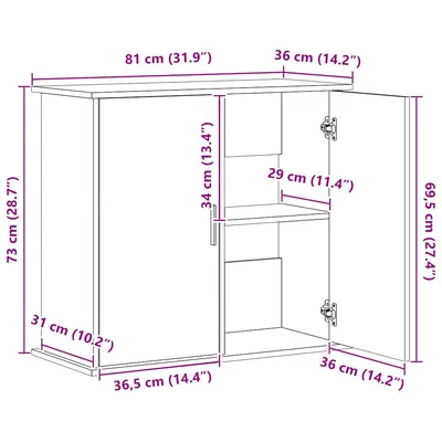 vidaXL support d'aquarium Bois d'ingénierie
