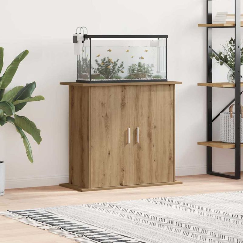 vidaXL support d'aquarium Bois d'ingénierie