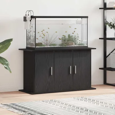 vidaXL support d'aquarium Bois d'ingénierie