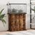 vidaXL support pour aquarium Bois d'ingénierie