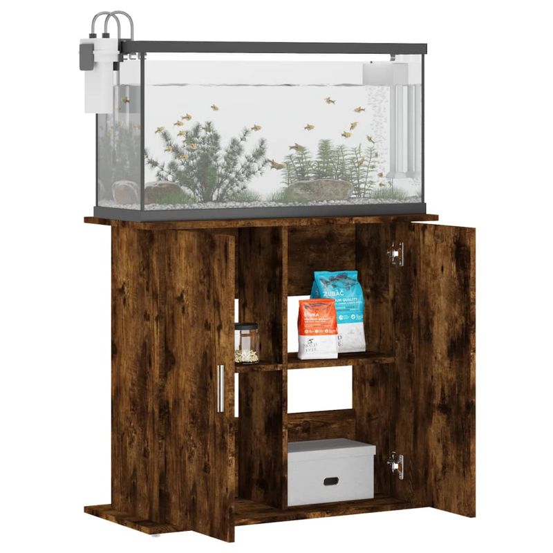 vidaXL support pour aquarium Bois d'ingénierie