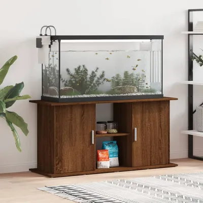 vidaXL support pour aquarium Bois d'ingénierie