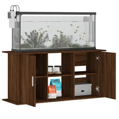 vidaXL support pour aquarium Bois d'ingénierie