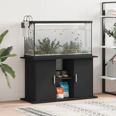 vidaXL support pour aquarium Bois d'ingénierie