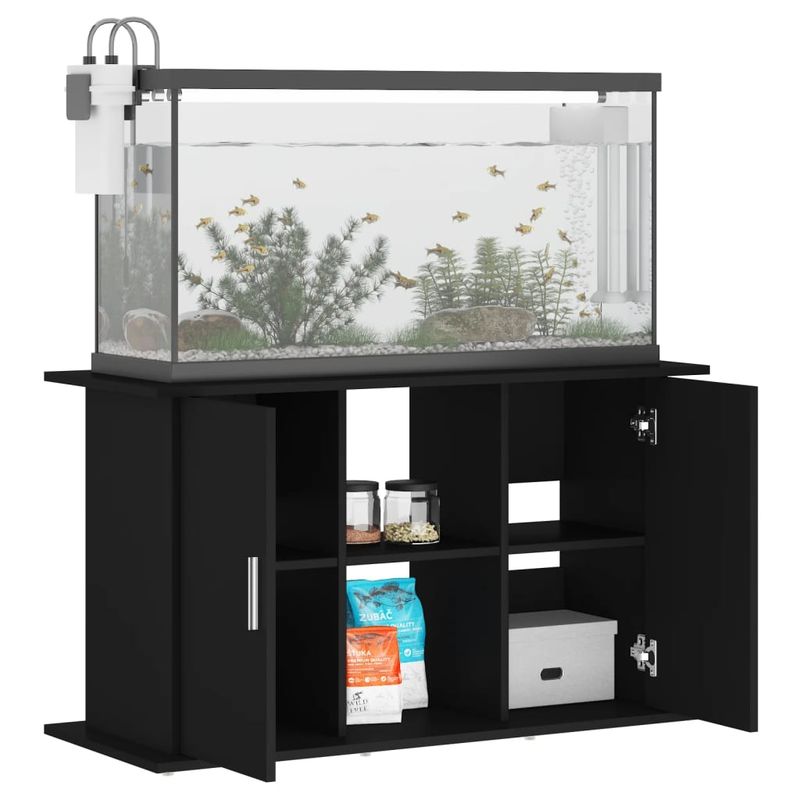 vidaXL support pour aquarium Bois d'ingénierie