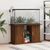 vidaXL support pour aquarium Bois d'ingénierie