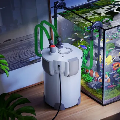 SunSun HW-402B Filtre extérieur pour aquarium, débit 1000 l/h, 9 W UVC et 3