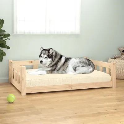 vidaXL lit pour chien Bois de pin vidaXL lit pour chien Bois de pin