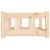 vidaXL lit pour chien Bois de pin