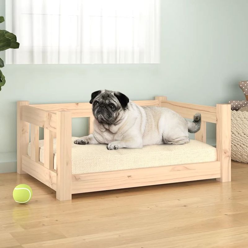 vidaXL lit pour chien Bois de pin