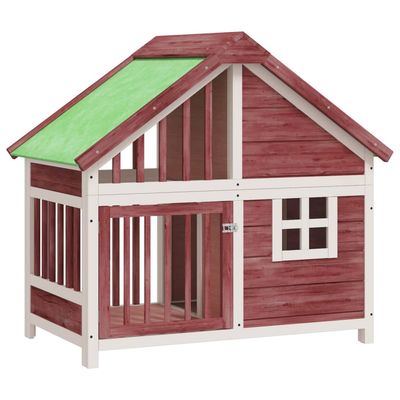 vidaXL chenil pour chiens Bois de pin