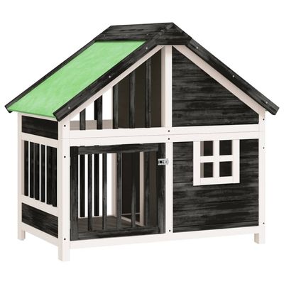 vidaXL chenil pour chiens Bois de pin