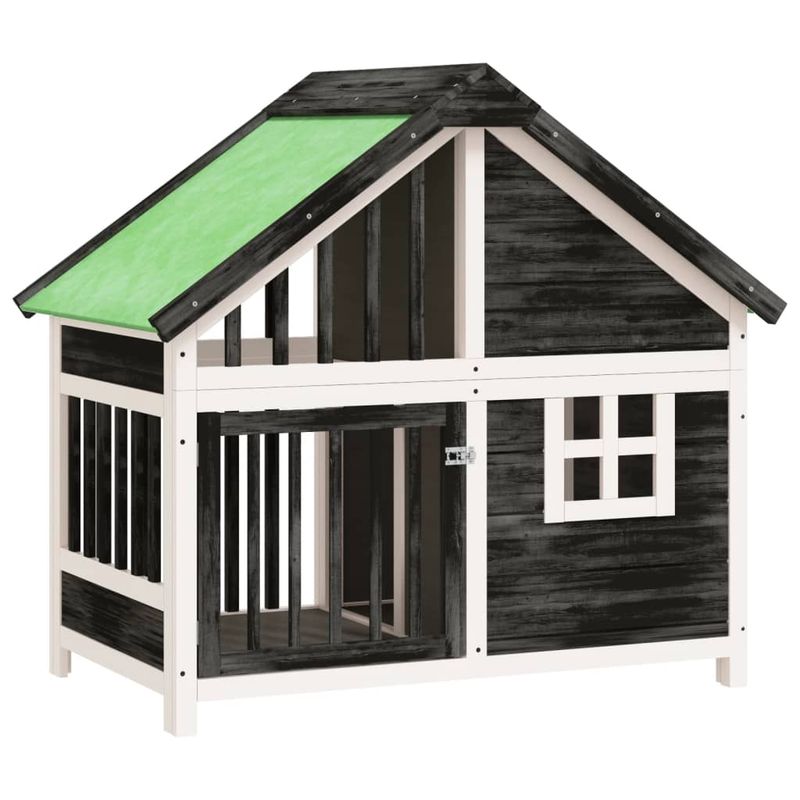 vidaXL chenil pour chiens Bois de pin