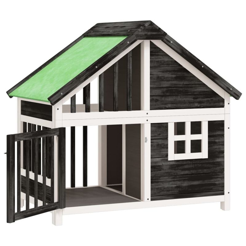 vidaXL chenil pour chiens Bois de pin