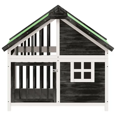 vidaXL chenil pour chiens Bois de pin