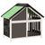 vidaXL chenil pour chiens Bois de pin