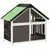 vidaXL chenil pour chiens Bois de pin