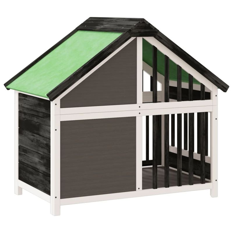 vidaXL chenil pour chiens Bois de pin
