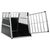 vidaXL cage pour chien Aluminium