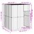 vidaXL niche pour chien Acier