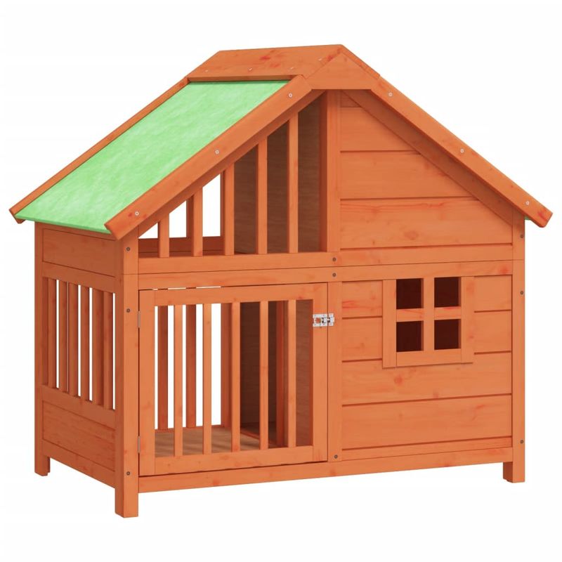vidaXL chenil pour chiens Bois de pin