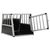 vidaXL cage pour chien Aluminium