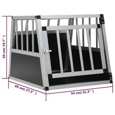 vidaXL cage pour chien Aluminium