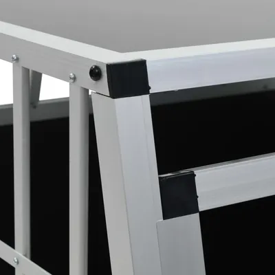 vidaXL cage pour chien Aluminium