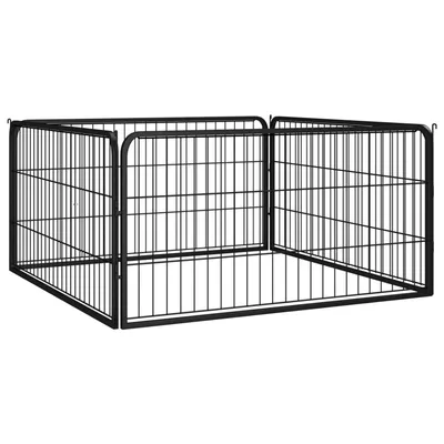 vidaXL parc pour chiens Acier vidaXL parc pour chiens Acier