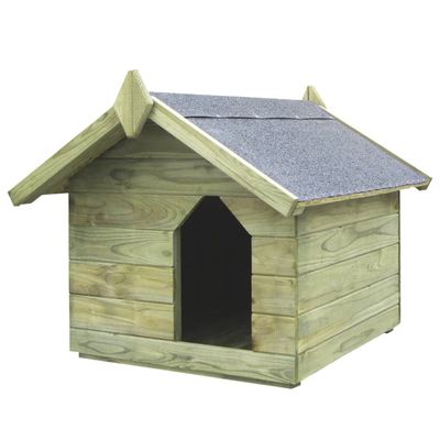 vidaXL niche pour chien Pinède imprégnée