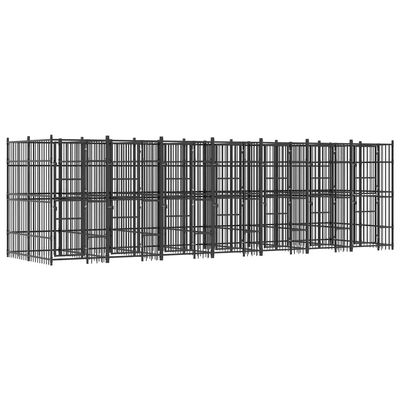 vidaXL chenil pour chiens Acier