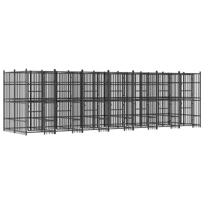 vidaXL chenil pour chiens Acier vidaXL chenil pour chiens Acier