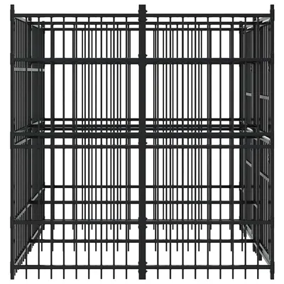 vidaXL chenil pour chiens Acier