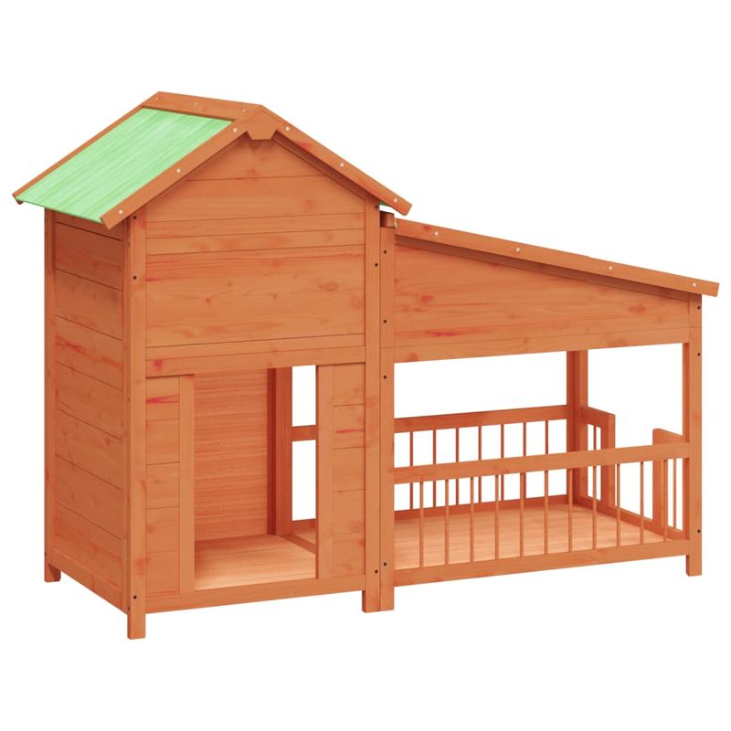 vidaXL chenil pour chiens Bois de pin