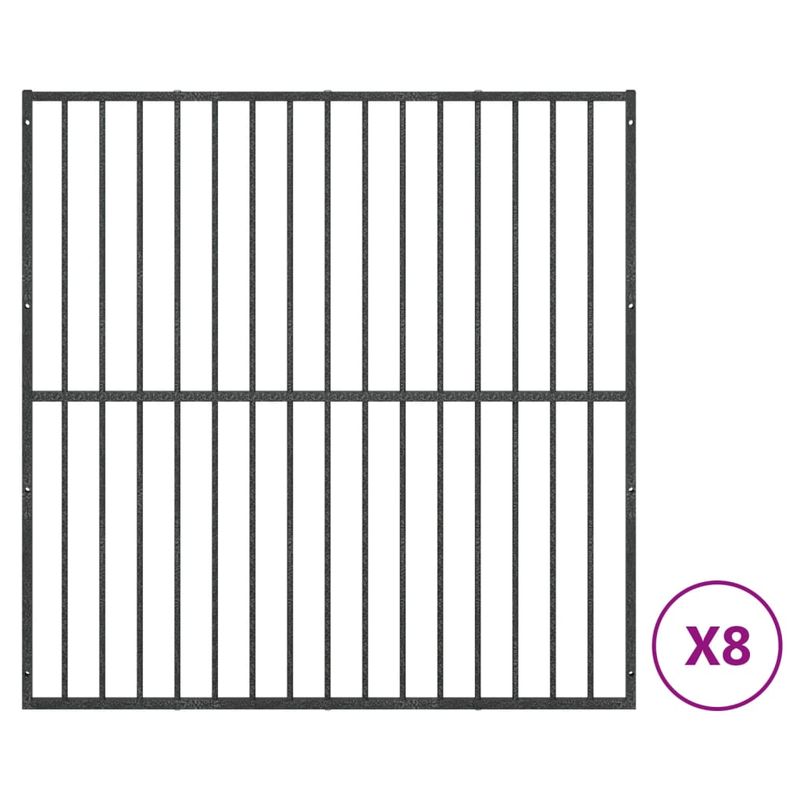 vidaXL parc pour chien Acier