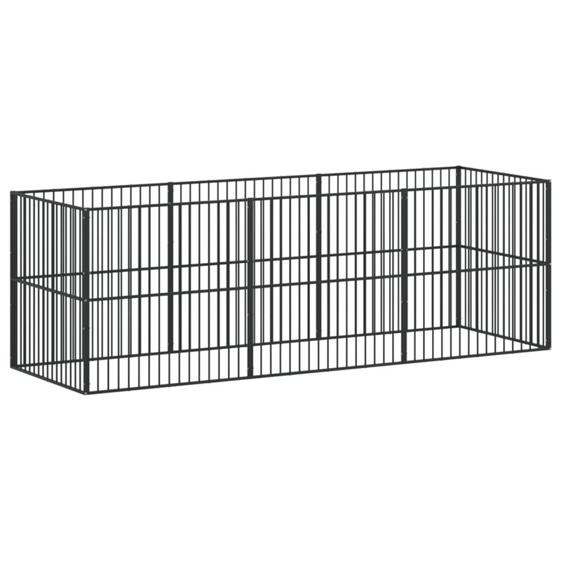vidaXL parc pour chien Acier