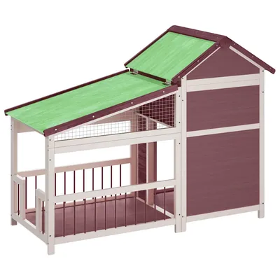 vidaXL chenil pour chiens Bois de pin