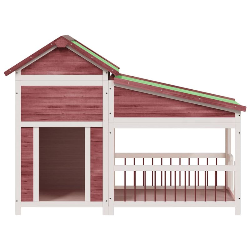vidaXL chenil pour chiens Bois de pin