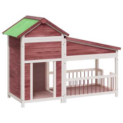 vidaXL chenil pour chiens Bois de pin